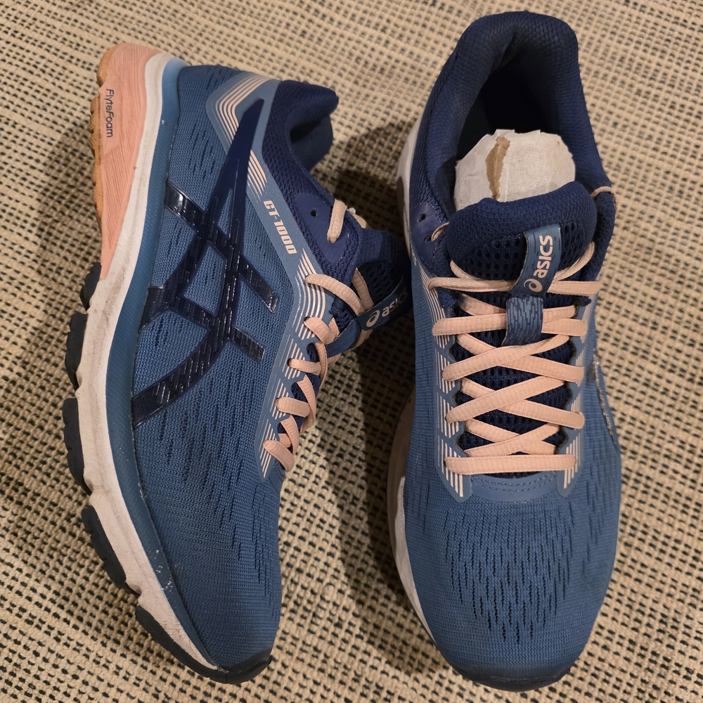 Asics GT-1000 Running Sneakers Blue Pink Athletic Women’s Size 9.5